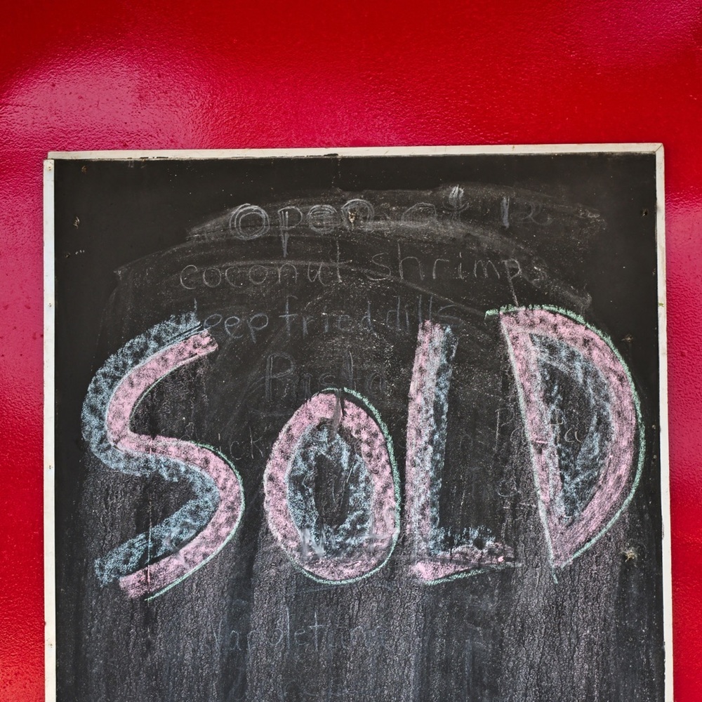 Everything Sold Closet Closed